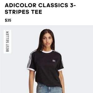 ADICOLOR CLASSICS 3-STRIPES TEE in Black